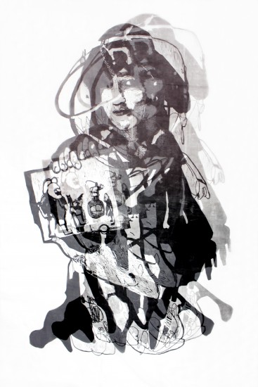 Kasia Harciarek | linocut | 250x150cm